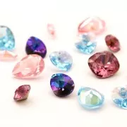 Cabochon PureCrystal 1122 Rivoli 12 mm Iris x1