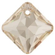 Pendentif Princess Cut PureCrystal 6431 9 mm Crystal Golden Shadow x1