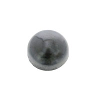 Cabochon rond 6 mm en pierre gemme - Hematite x1