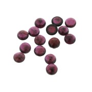Cabochon rond 6 mm en pierre gemme - Grenat x1
