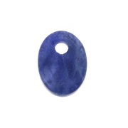 Sequin ovale 8x6 mm en pierre gemme - Sodalite x1|raw }}
