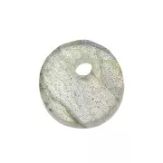 Sequin rond 8 mm en pierre gemme - Labradorite x1