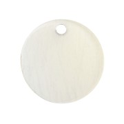 Sequin rond en plexiglas 19 mm motif bois - Beige x1