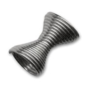 Intercalaires spirale 13.5x6.5 mm black nickel x10