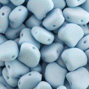 Perles en verre Ginko Duo 2 trous 7.5x7.5 mm Bondeli Matt Blue Raspberry x10g|raw }}