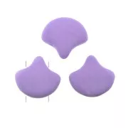 Perles en verre Ginko Duo 2 trous 7.5x7.5 mm Bondeli Matt Purple x10g
