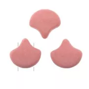 Perles en verre Ginko Duo 2 trous 7.5x7.5 mm Bondeli Matt Coral x10g