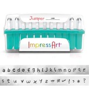 Set de poinçons à frapper ImpressArt - 3 mm - Alphabet en minuscule JUNIPER x33