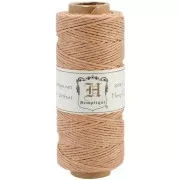 Bobine de 62 mètres de fil de chanvre Hemp Cord 1.1 mm Cappuccino