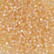 Miyuki Delica 11/0 Hex Cut DBC0100 - Transparent Light Topaz AB Cut x8g