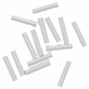 Tubes droits 8x2 mm - Argent 925 x 15