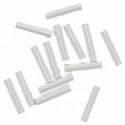 Tubes droits 8x2 mm - Argent 925 x 15