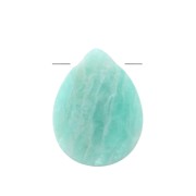 Perles en pierre gemme Amazonite briolettes plates 12x9 mm x5|raw }}