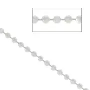 Chaîne maille boule 1 mm en Argent 925 x50 cm