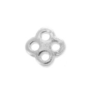 Fermoir ajustable 4 trous pour cordon 0.8 mm en Argent 925 x1