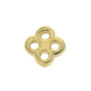 Fermoir ajustable 4 trous pour cordon 0.8 mm en Argent 925 plaqué or 3 microns x1|raw }}