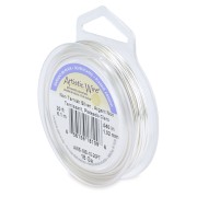 Fil de cuivre Artistic Wire 1 mm - Plaqué Argent anti-ternissement x6.1m