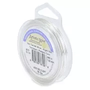 Fil de cuivre Artistic Wire 1 mm - Plaqué Argent anti-ternissement x6.1m