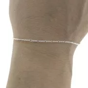 Chaîne maille figaro alternée (1x3) 1.3 mm en Argent 925 x 50cm