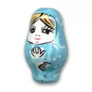 Poupée en céramique 26 mm Aquamarine x1