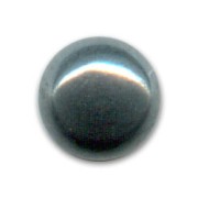 Cabochon rond 8 mm Hematite