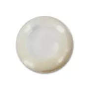 Cabochon rond 8 mm Nacre Blanc x1