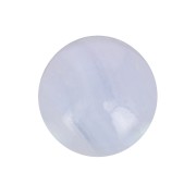 Cabochon rond 8 mm - Blue Lace Agate x1