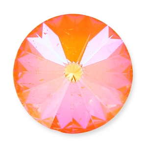 Cabochon PureCrystal 1122 Rivoli 14 mm Crystal AB Ultra Orange x1