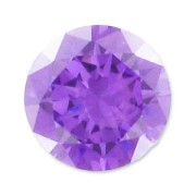 Cabochons en Oxyde de Zirconium ronds 4 mm Medium Purple x10