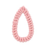 Goutte en rotin 50x30 mm - Rose clair effet nacré x1|raw }}