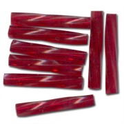 Bugles Twist Miyuki 12 mm TW2012-1716 - Dyed Tr Cranberry x10g|raw }}