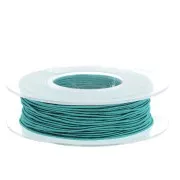 Bobine de fil Samantha fabrication italienne 0,9 mm - Turquoise x30m