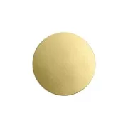 Ebauche ronde - disque - à poinçonner - 18 mm en laiton - Doré x1