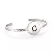 Bracelets avec médaillon à former et à personnaliser 150x3 mm en aluminium x1