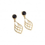 Pendentif goutte effet lignes entrecroisées en zamac 27x16 mm - Placage Argent fin vieilli x1