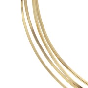 Fil carré souple 0.75 mm en Gold Filled (or laminé)  x1m|raw }}