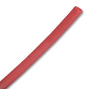 Cordon en plastique creux 4 mm Rouge x 2 m