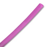 Cordon en plastique creux 4 mm Fuchsia x 2 m