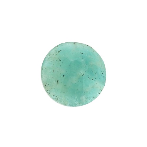 Cabochon rond facetté 6 mm Amazonite x1