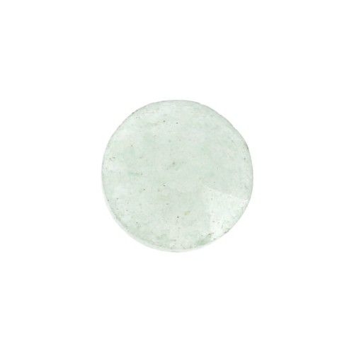Cabochon rond facetté 6 mm Aventurine x1