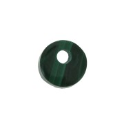 Sequin rond 6 mm en pierre gemme - Malachite x1|raw }}