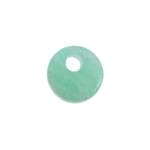 Sequin rond 6 mm en pierre gemme - Amazonite x1