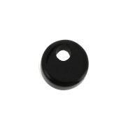 Sequin rond 6 mm en pierre gemme - Black Onyx x1|raw }}