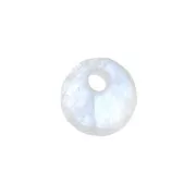 Sequin rond 6 mm en pierre gemme - Pierre de Lune x1