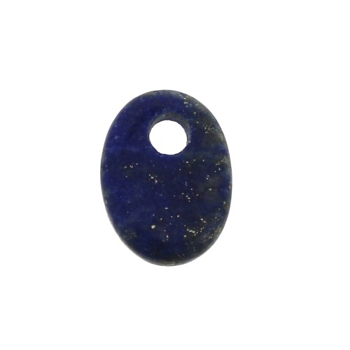 Sequin ovale 8x6 mm en pierre gemme - Lapis Lazuli x1