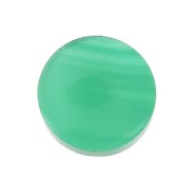 Cabochon plat rond - palet - 8 mm en pierre gemme - Agate Verte x1|raw }}