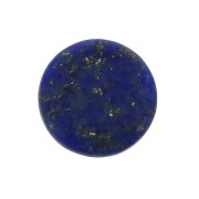 Cabochon plat rond - palet - 8 mm en pierre gemme - Lapis Lazuli x1
