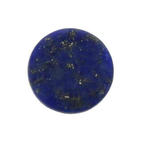 Cabochon plat rond - palet - 8 mm en pierre gemme - Lapis Lazuli x1