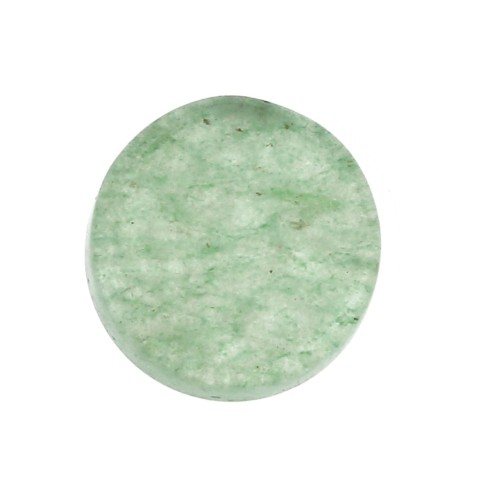 Cabochon plat rond - palet - 8 mm en pierre gemme - Aventurine x1