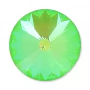 Cabochon PureCrystal 1122 Rivoli 16 mm Crystal AB Ultra Lime